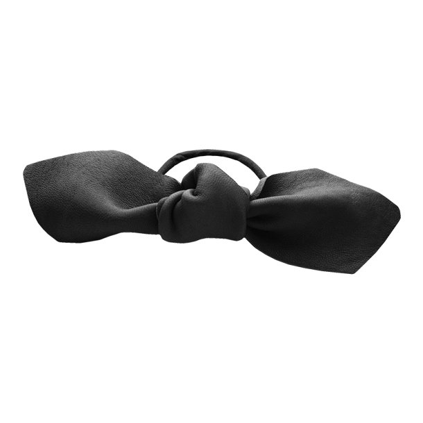 Corinne Bow Big Hair Tie - Black