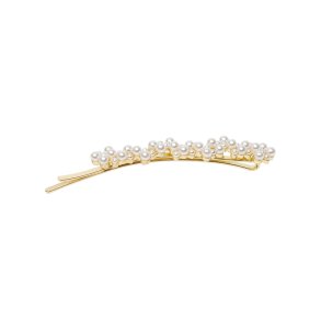 Corinne Hair Slider Pearls - Gold