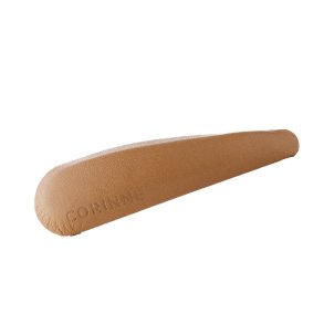 Corinne Leather Barrette - Camel