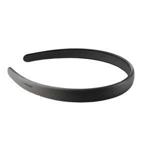 Corinne Vegan Diadem Narrow Plain - Black