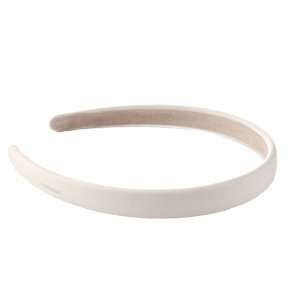 Corinne Vegan Diadem Narrow Plain - Cream