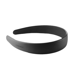 Corinne Vegan Diadem Wide Plain - Black