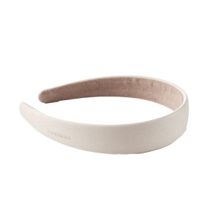 Corinne Vegan Diadem Wide Plain - Cream