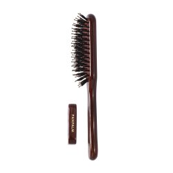 Boar - Nylon Tall Hairbrush Glossy Brown
