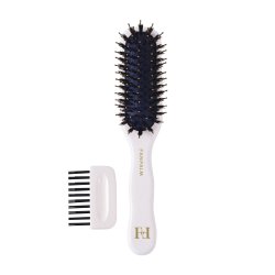 Boar - Nylon Tall Hairbrush Glossy White