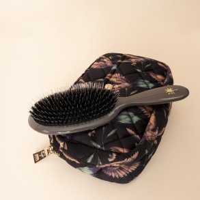 Beauty Bag Black Hummingbird M & Mink Hair Brush M Kampagne
