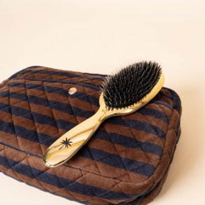 Beauty Bag Blues & Stripes Velvet L & Hollywood M Hair Brush Kampagne
