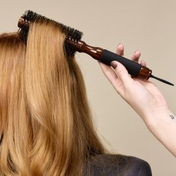 Blow Dry Hairbrush Glossy Brown M