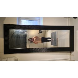 Cocostyle - Sort Spejl Med M�nster Kant - Udstillingsmodel