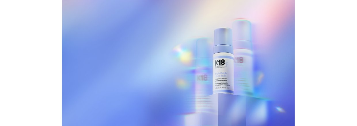 K18 lancerer TripleBright � en ny generation af lilla shampoo