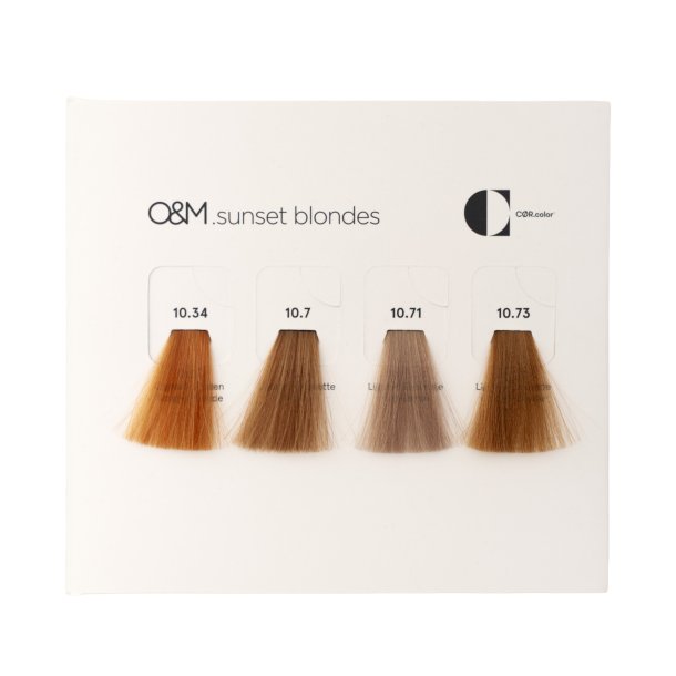 Sunset Blondes 4 pcs. Detachable Swatch Card