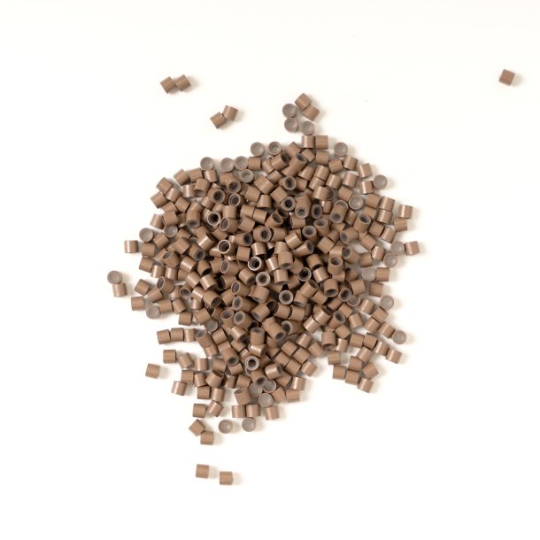 Superfine Weft Micro Beads Light Brown 3.5mm