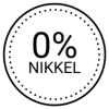 Inneholder mindre enn &eacute;n milliondel nikkel, noe som anses som trygt for personer med nikkelallergi.