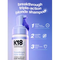 K18 TripleBright Purple Shampoo 125ml